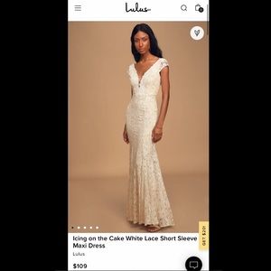 White/Cream lace dress